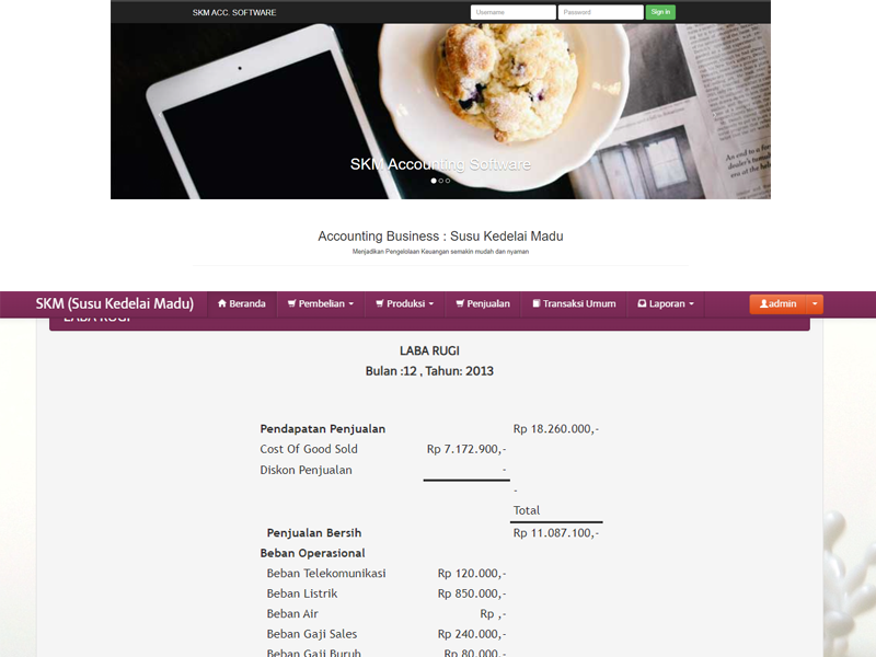 Aplikasi Accounting UKM SKM